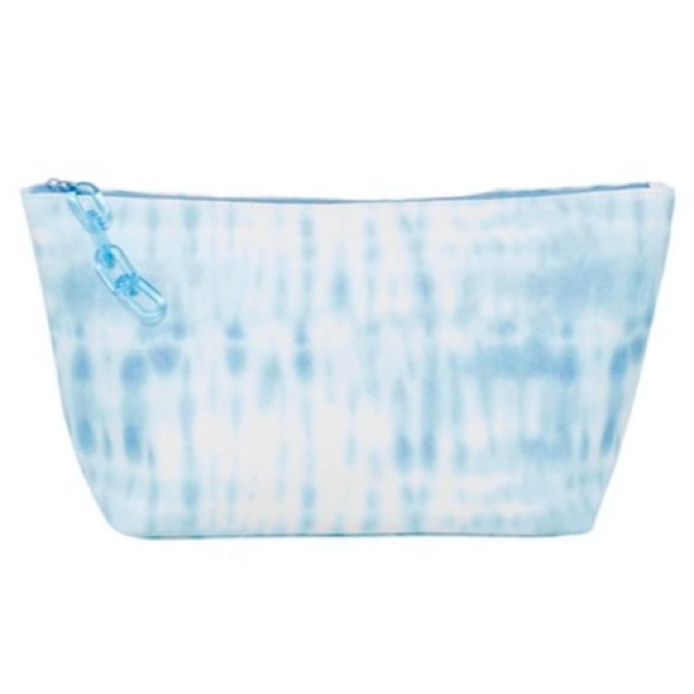 5/$25❣️Large Ulta Blue Tie Dye Cosmetic Makeup Bag NWT!
